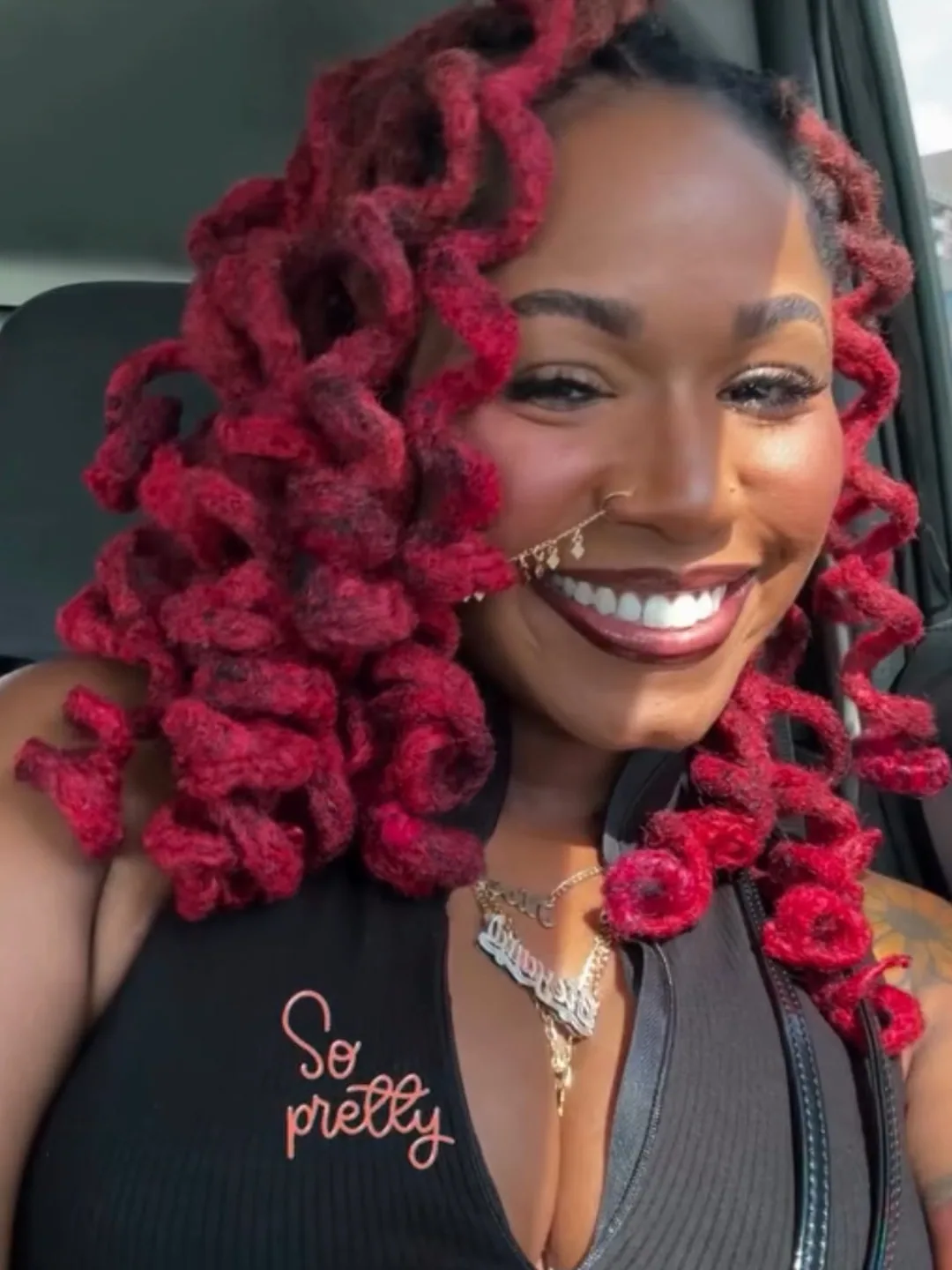 Burgundy rod set